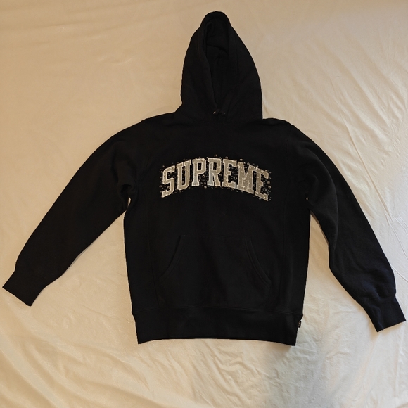 Supreme Water Arc Bubbles Black Hoodie